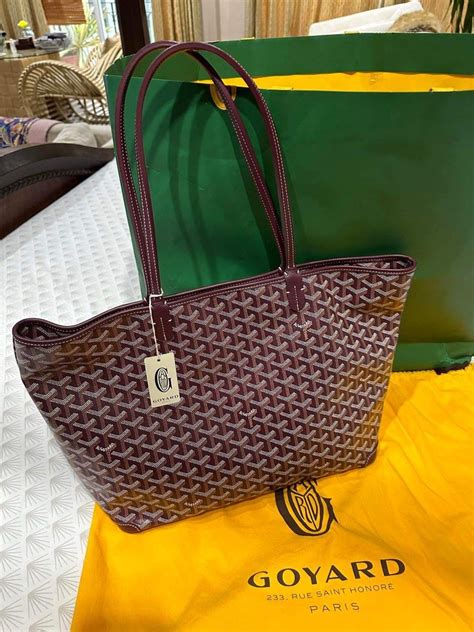 goyard artois mm burgundy|goyard artois mm price.